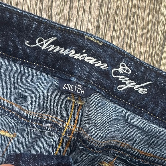 American Eagle Womens 'Live Your Life' Shorts Raw Hem Denim Stretch Blue Size 0 - Picture 5 of 7